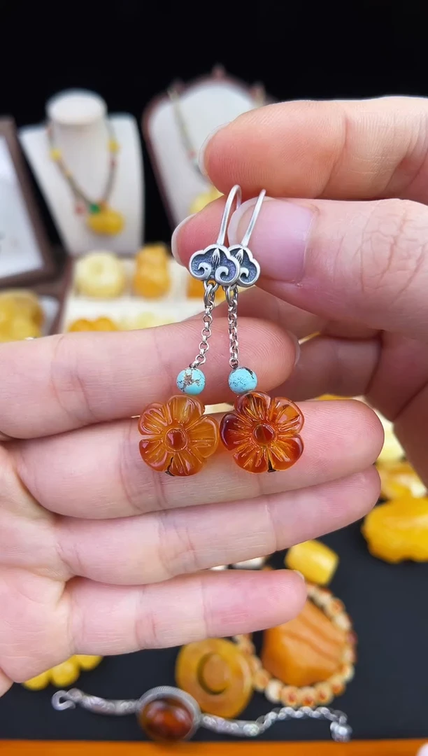 琥珀未镶嵌珠宝奇石柒月