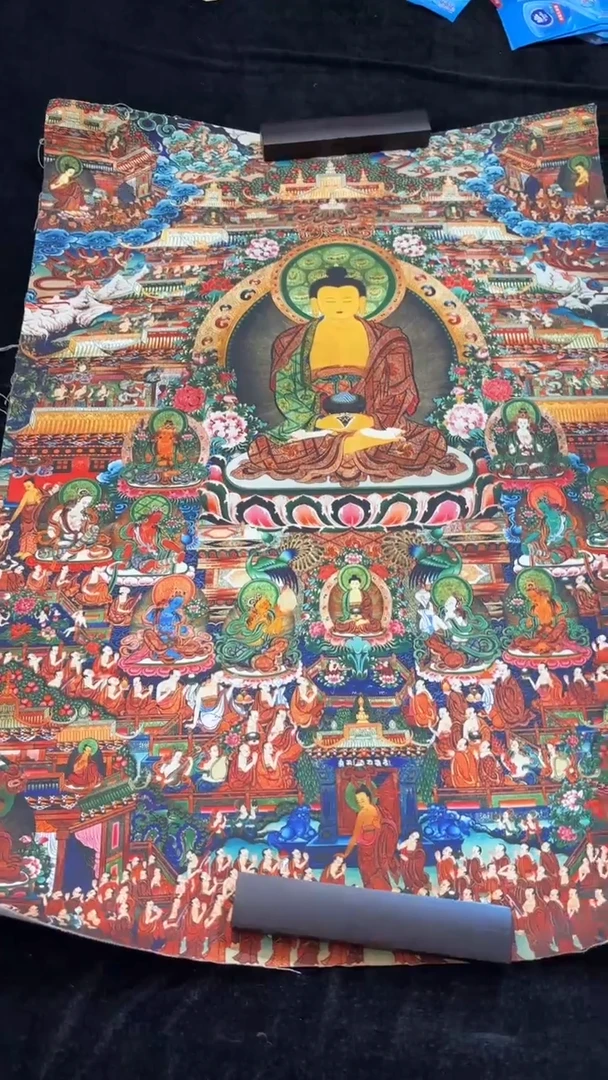 装裱画唐卡藏艺阁高端精美绘画作品TK16091