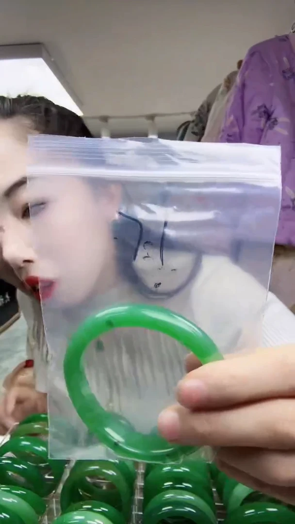 未镶嵌手镯东陵石天然玉石东陵玉玉手镯 58-60圈口 杂质微瑕