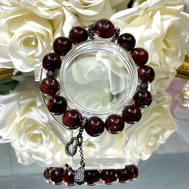 【朱雀】天然水晶红胶花牛血红原创设计多样性发一