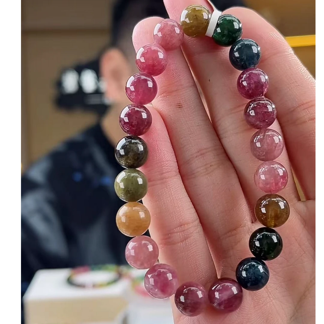 碧玺单圈油画毕业级9mm