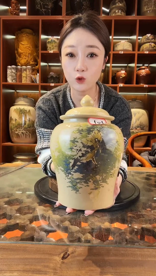 罐李旭泽作品白泥小茶罐@101