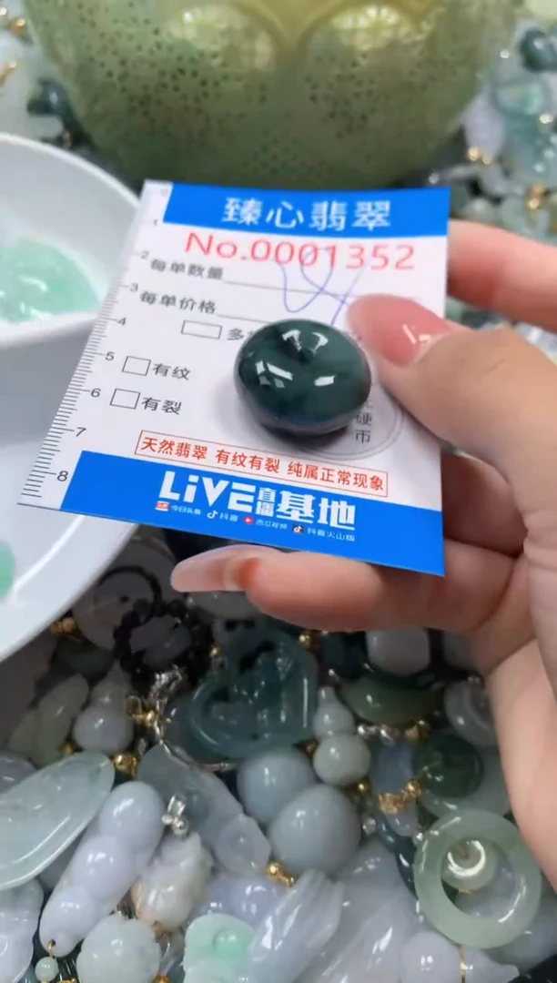 翡翠未镶嵌颈饰1352