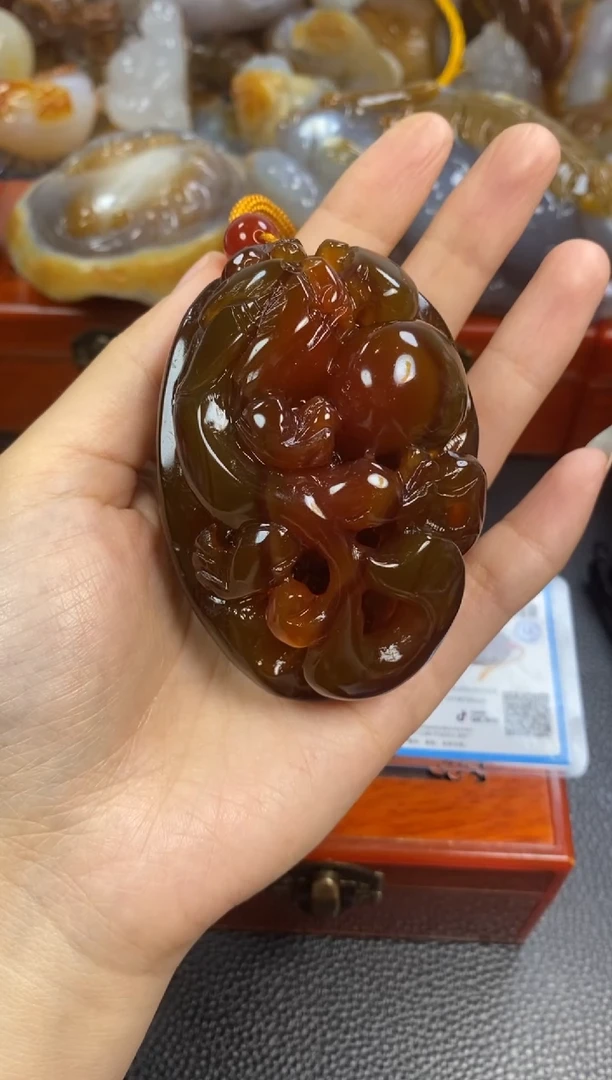 未镶嵌手把玛瑙/玉髓超*好1