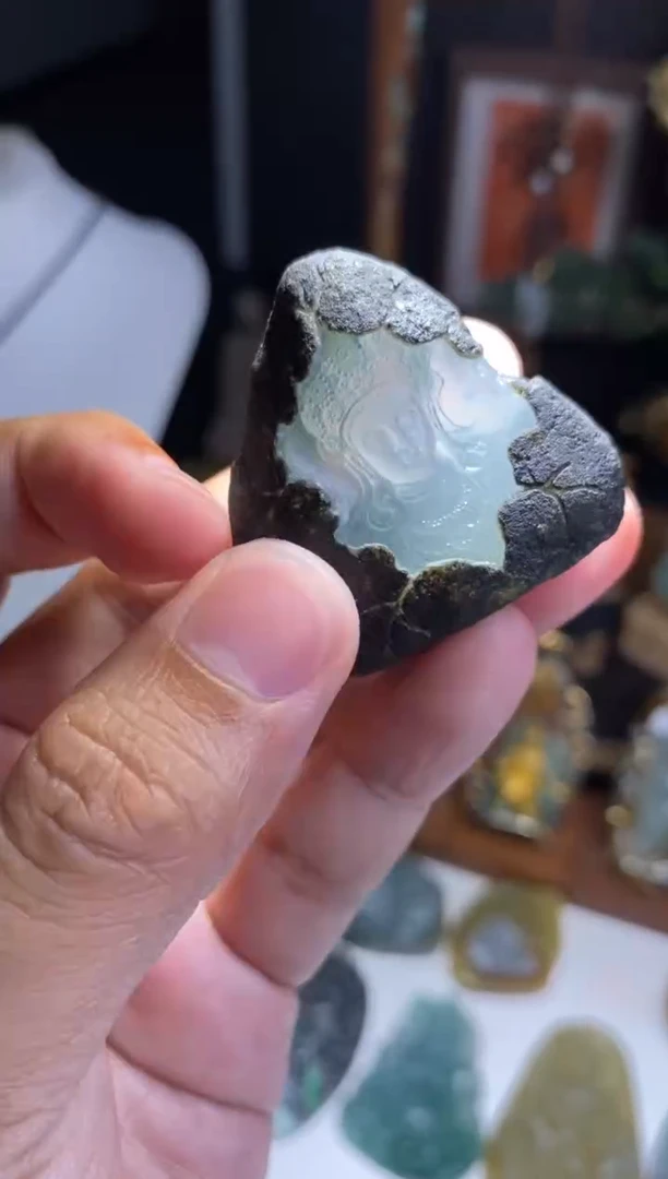 定制翡翠未镶嵌喵*人翡翠