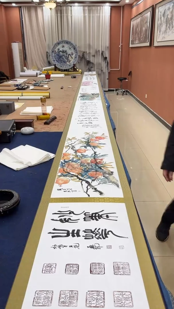 【闪购商品】书法伟 李亚南 李发治合作长卷 