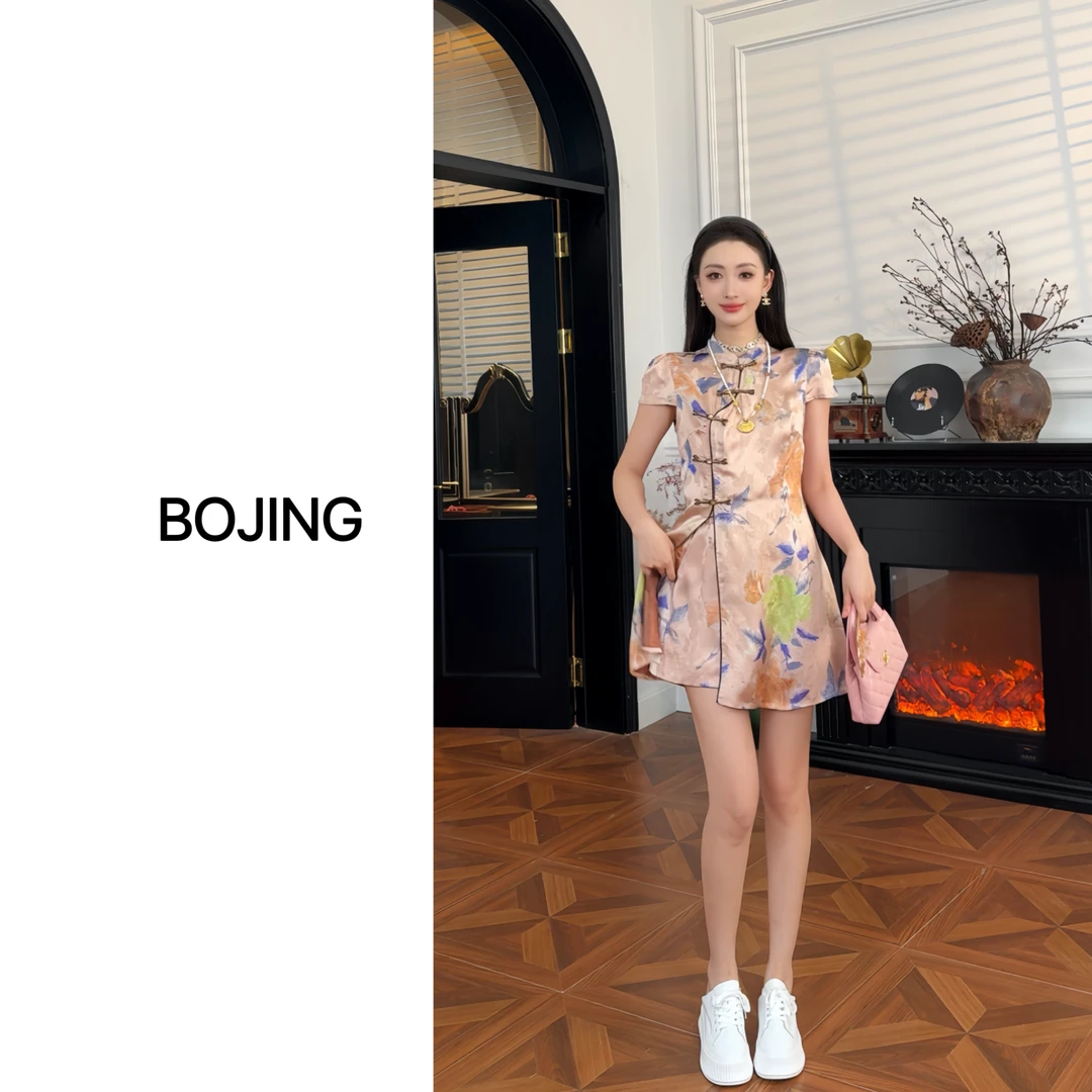 【香草美人】新中式显瘦夏季复古气质时尚套装