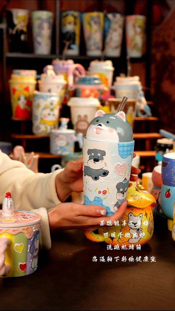 景德镇手工手绘杯杯