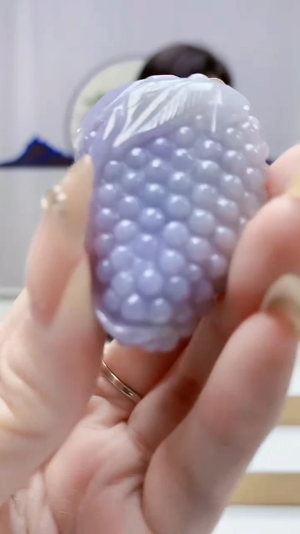 未镶嵌定制翡翠4829DD-毛货挂件55