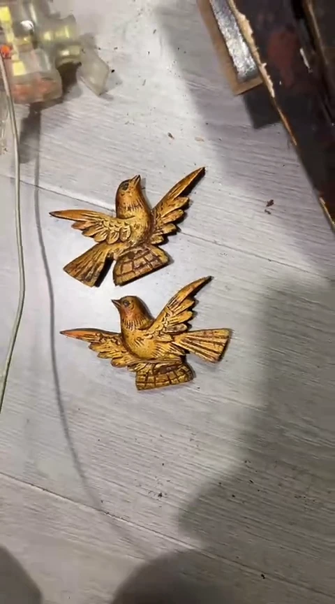 【闪购商品】香榧木一对孤品木雕35