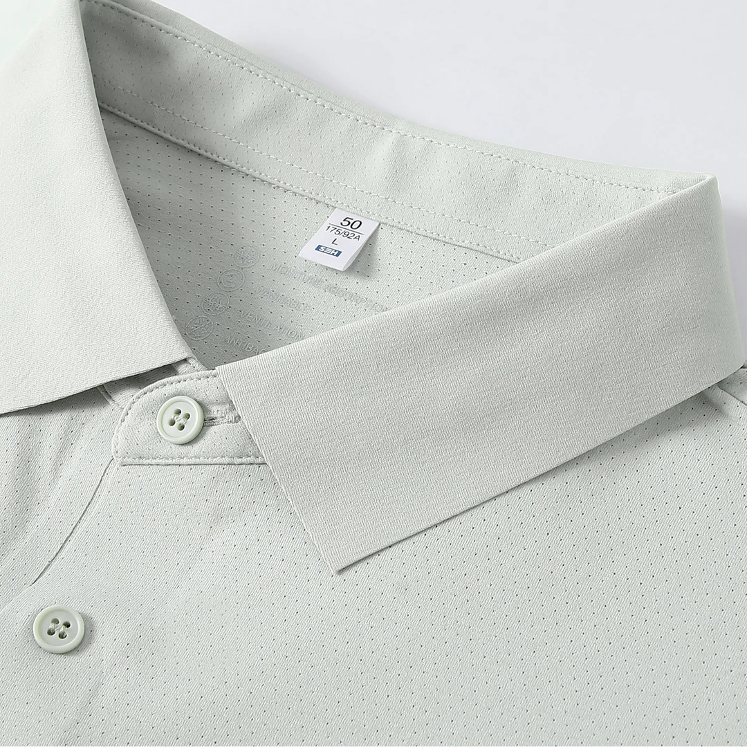 2025款翻领潮流商务男士夏季速干POLO衫2802A