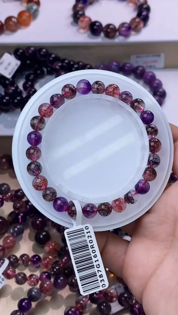 【闪购商品】水晶手链未镶嵌黑加仑超七7m+