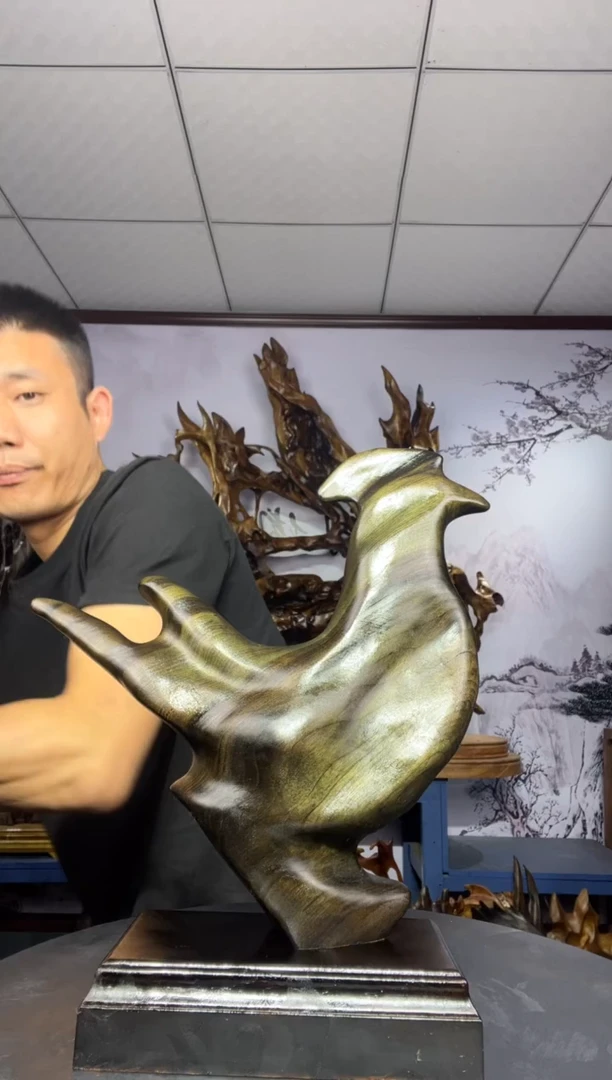 香杉木木雕款顺****…金丝楠木工艺品摆件