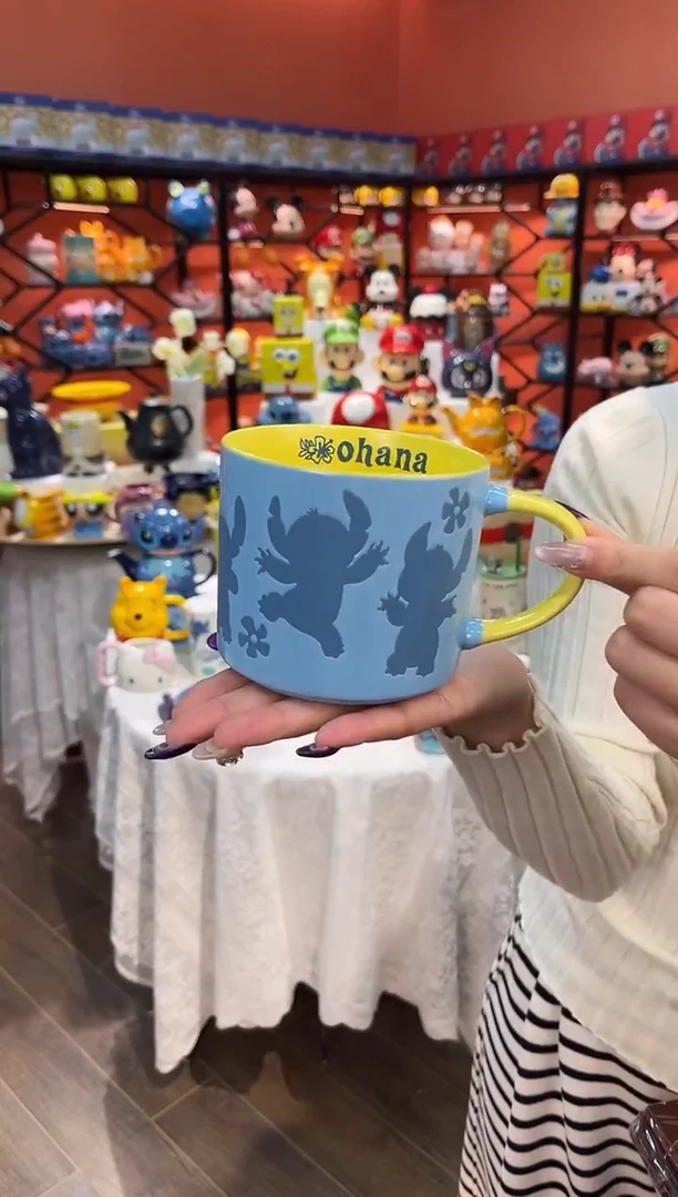 瓷片@@陶瓷杯史迪仔杯子