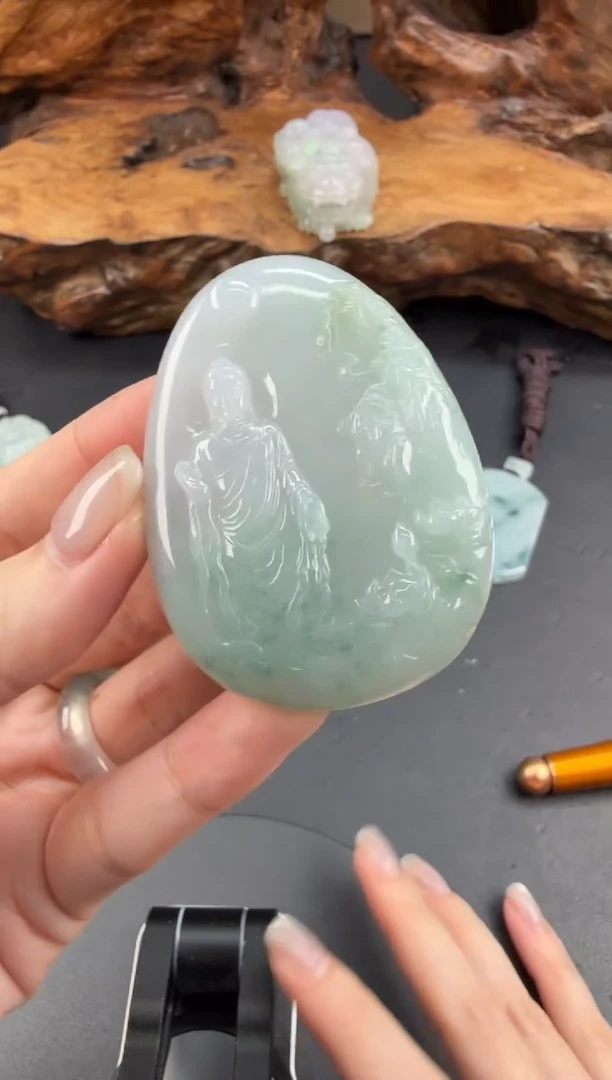 吊坠(不含链)未镶嵌翡翠翡翠饰品-370