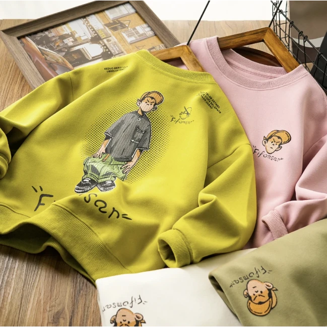 咖宝儿童潮童卫衣2024秋季新款中大童小孩长袖fx24303【H】