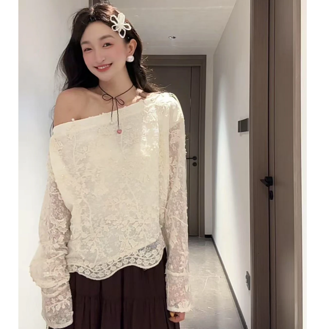 新款设计感露肩上衣Q 9223#