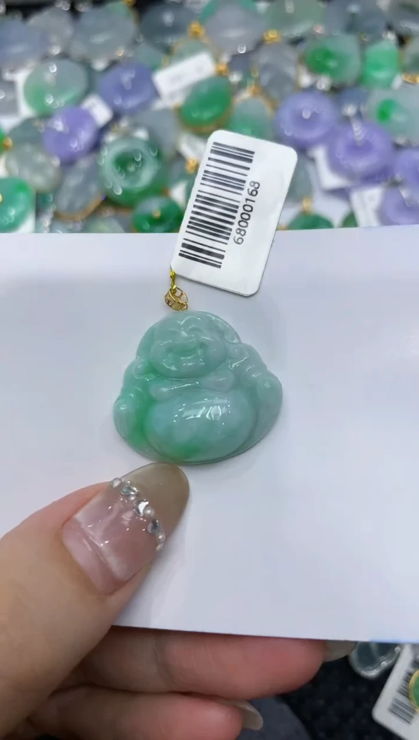 【闪购商品】翡翠颈饰18K金镶嵌222222222