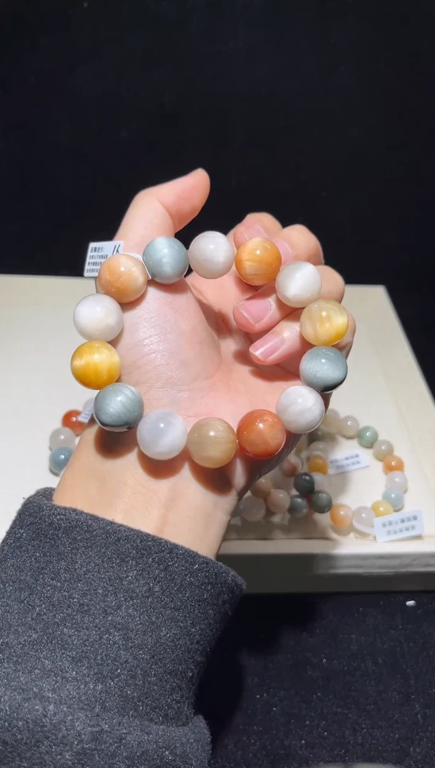 未镶嵌手串水晶54彩兔毛出厂价默认微瑕16+