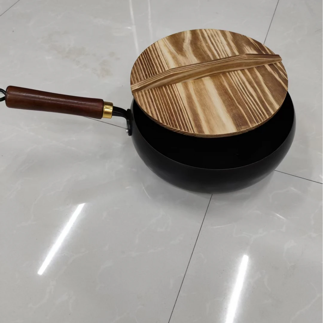 汤锅章丘大铁锅炒锅带手柄大容量带