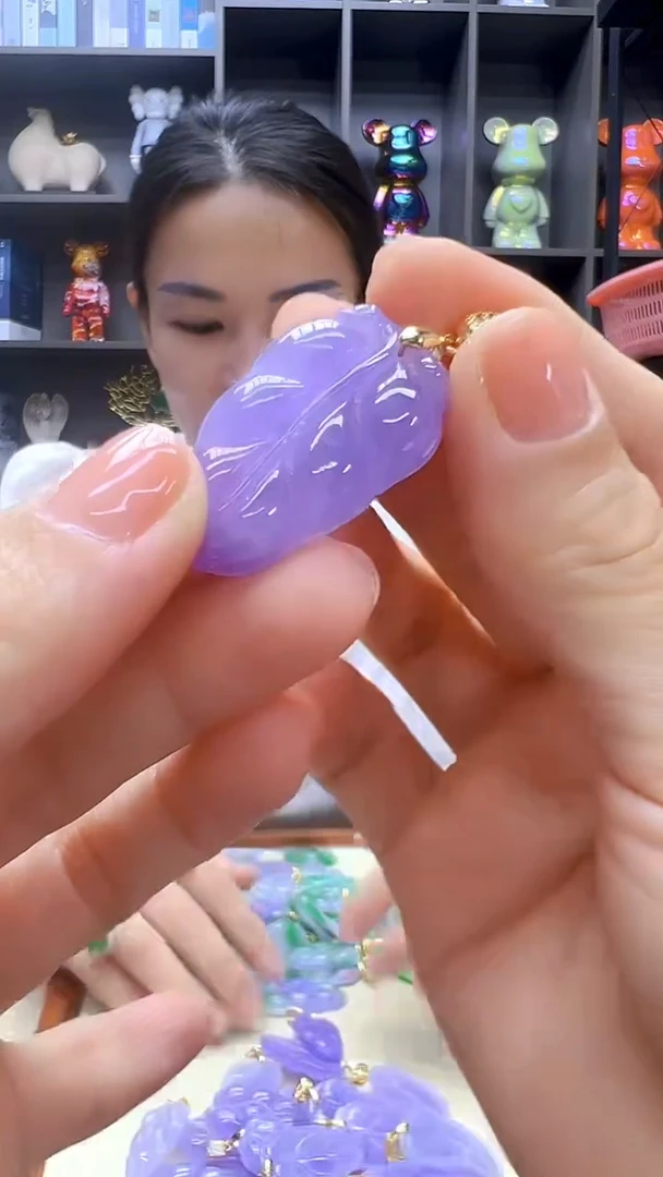 翡翠14K金镶嵌颈饰丹丹diy劲饰
