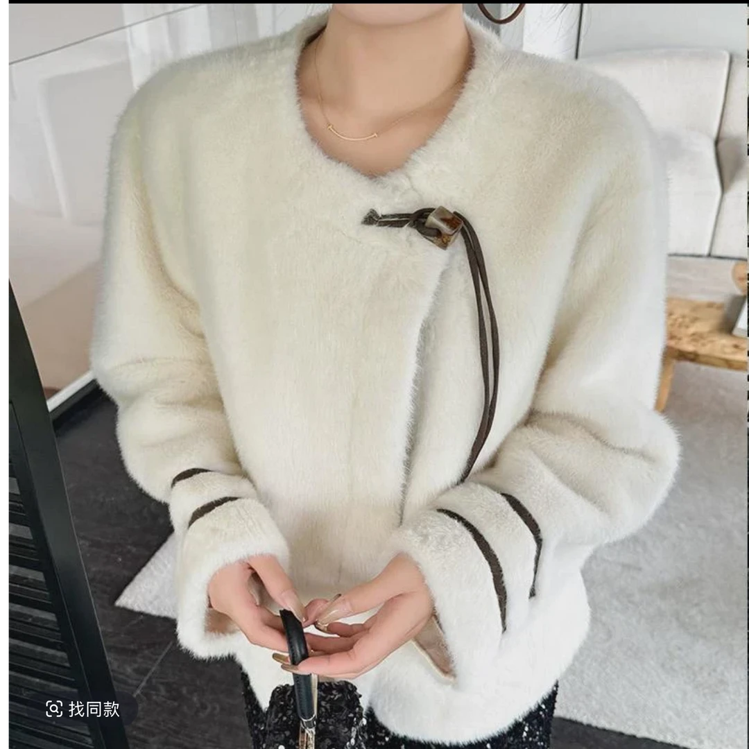 清仓   810短款毛毛外套