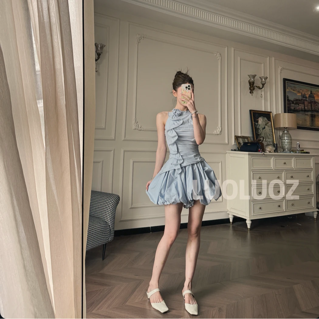 【现货】LUOLUOZ【风铃恋曲】棉材质无规则上衣＋半身裙两件套JF683