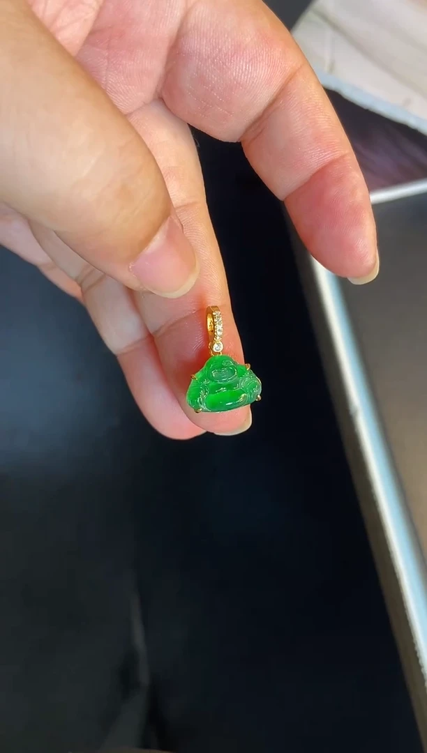 吊坠(不含链)银S925镶嵌翡翠1