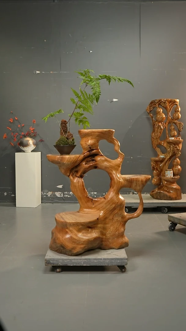 香樟木香樟木一体花架