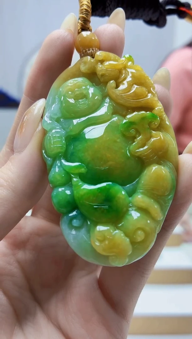 未镶嵌定制翡翠4852jw-毛货挂件45