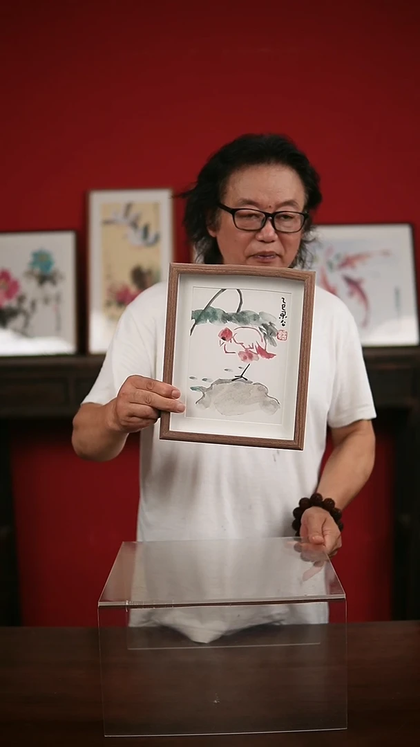 国画手写手绘-10寸摆台