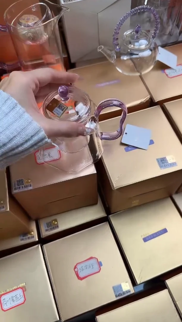 @@禾器晶彩锦瑞壶浅紫色