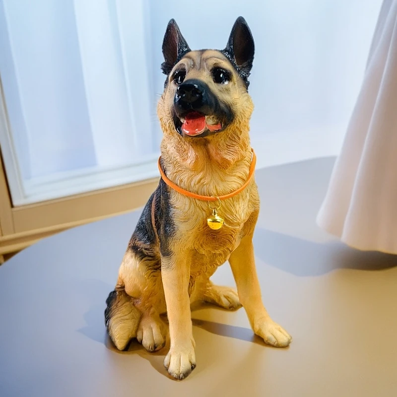 [专享]德牧狗模型摆件狗狗创意摆件玄关可爱摆设