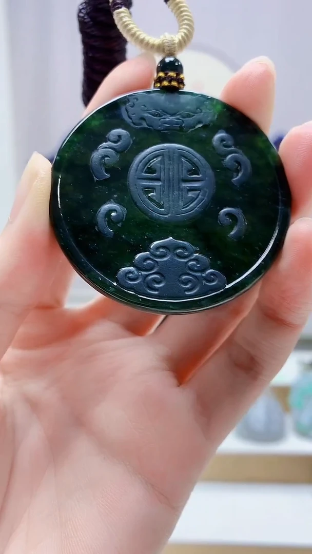 未镶嵌定制翡翠5028zm-毛货挂件85