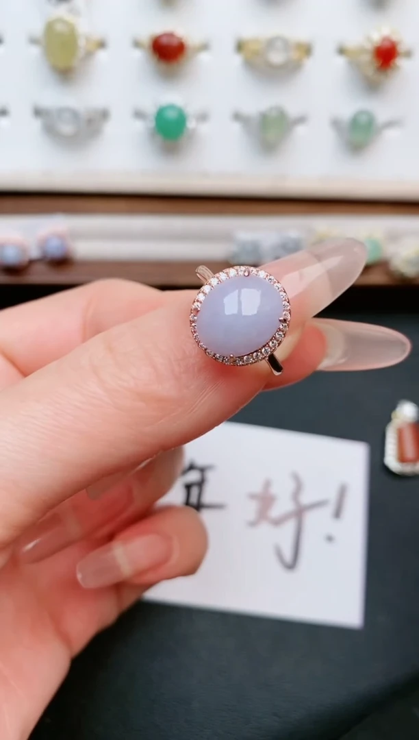 【闪购商品】翡翠戒指银S925镶嵌....