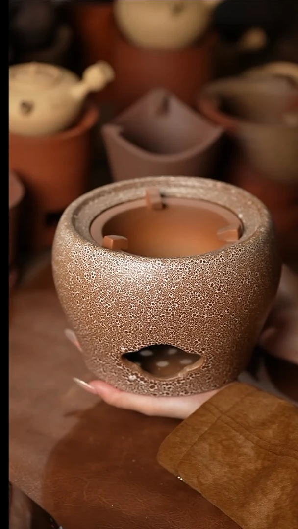 023窑变落灰圆炭炉