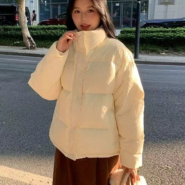 187立领女冬新款加厚面包服外套