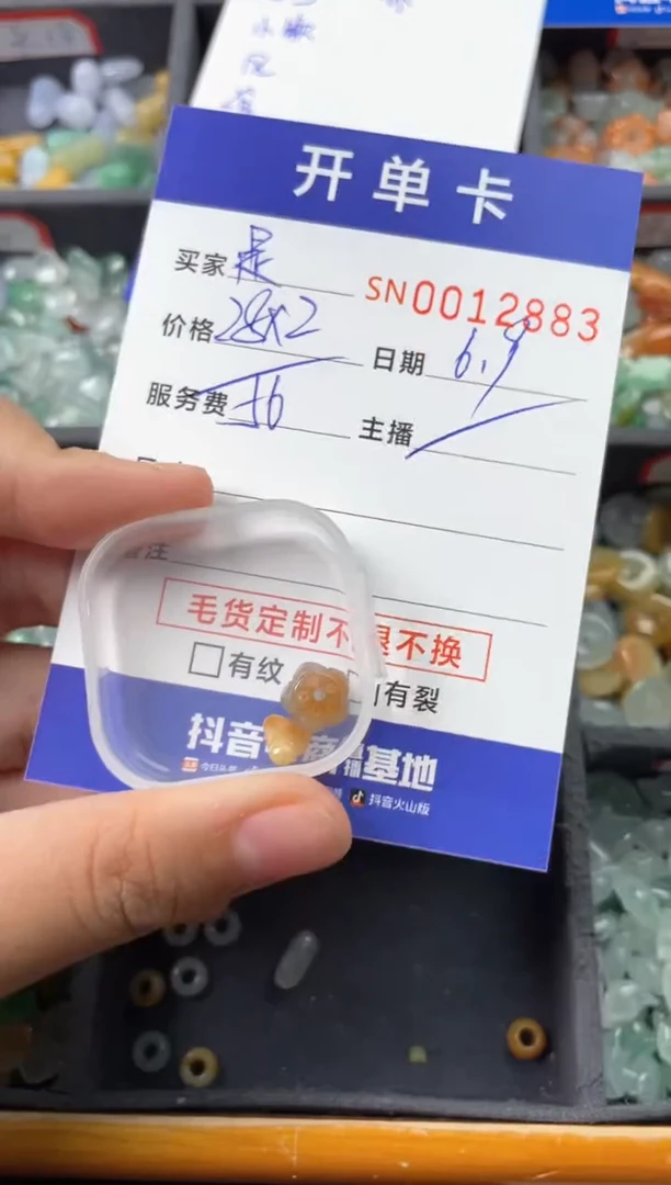 翡翠未镶嵌颈饰00012883
