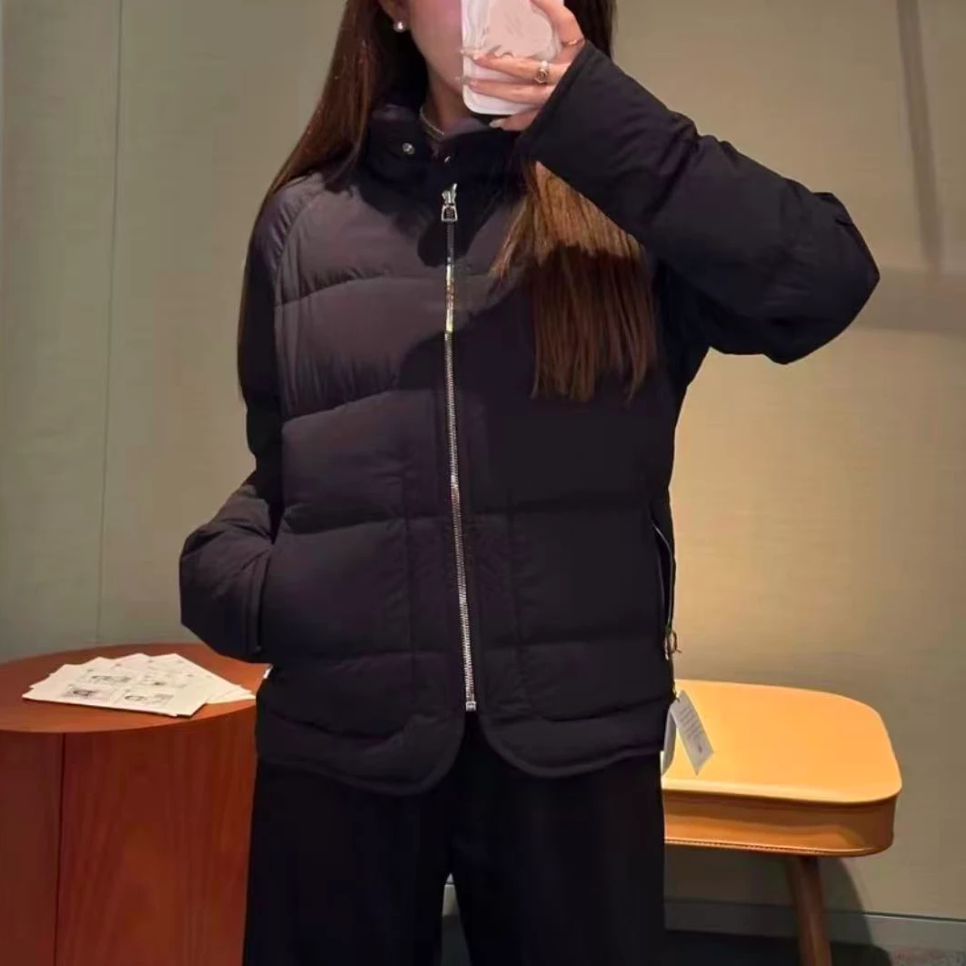 未使用 Hermes/爱马仕 黑色Piumino 超轻羽绒外套