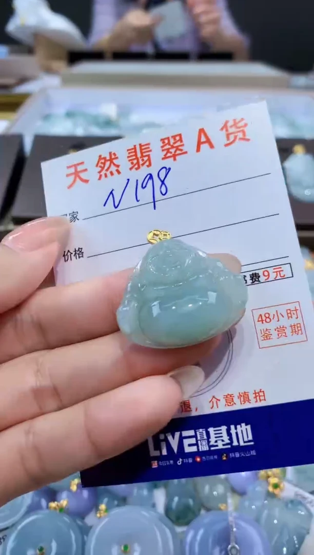 颈饰未镶嵌翡翠天然缅甸翡翠A货挂件