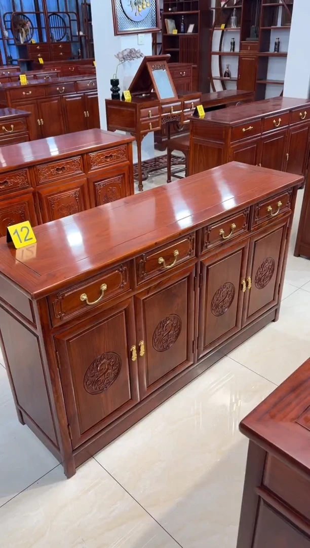 花梨木类储物柜138*40*80餐边柜刺猬紫檀