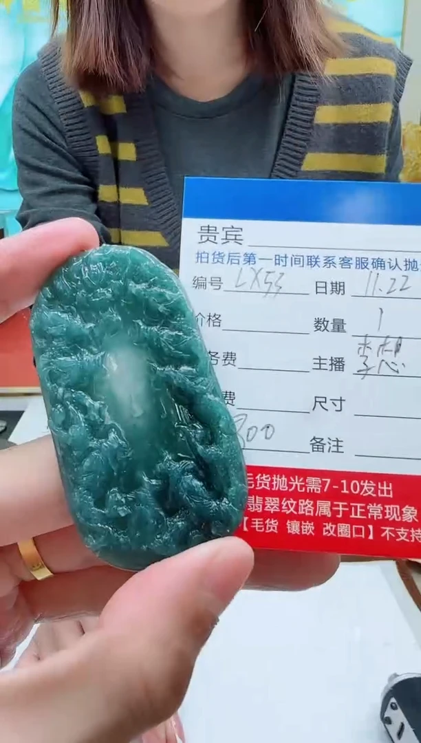 未镶嵌定制翡翠LX53翡翠吊坠-多样性发其一