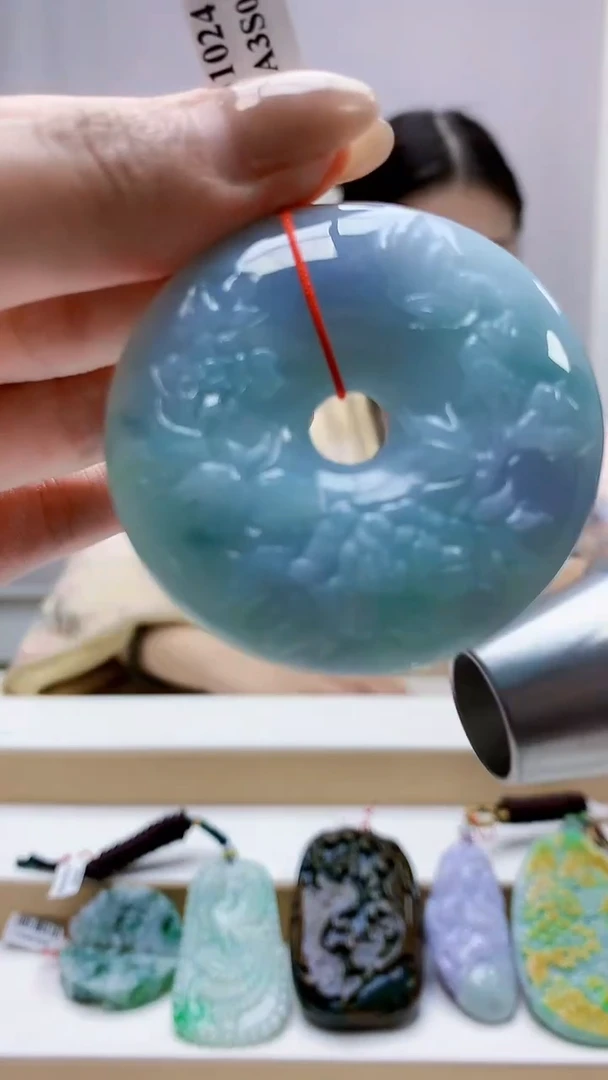 未镶嵌定制翡翠4812MM-毛货挂件43