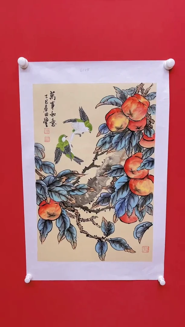 【闪购商品】国画田丰-现场创作花鸟/无框W