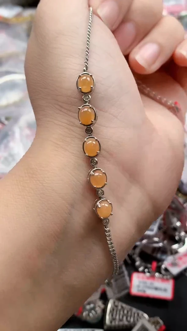 银S925镶嵌戒指翡翠天然A货缅甸翡翠