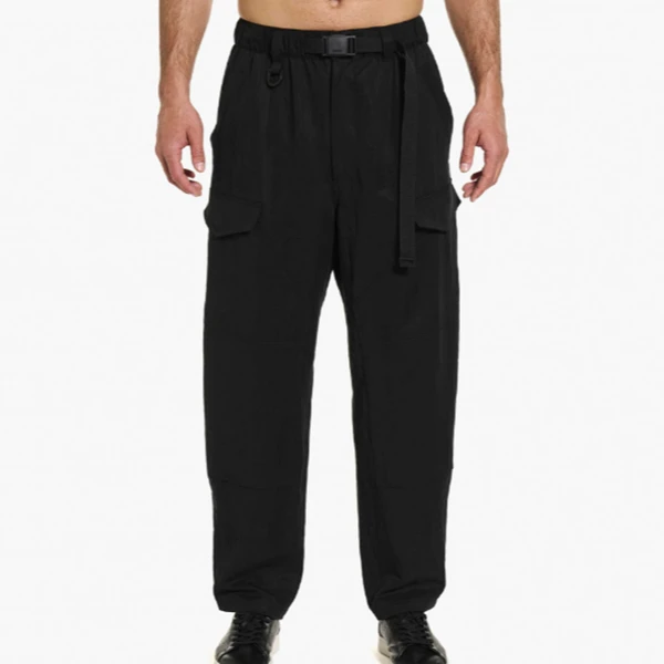 Y-3/Y-3（52-JD3522）黑色多口袋垂顺运动工装休闲裤