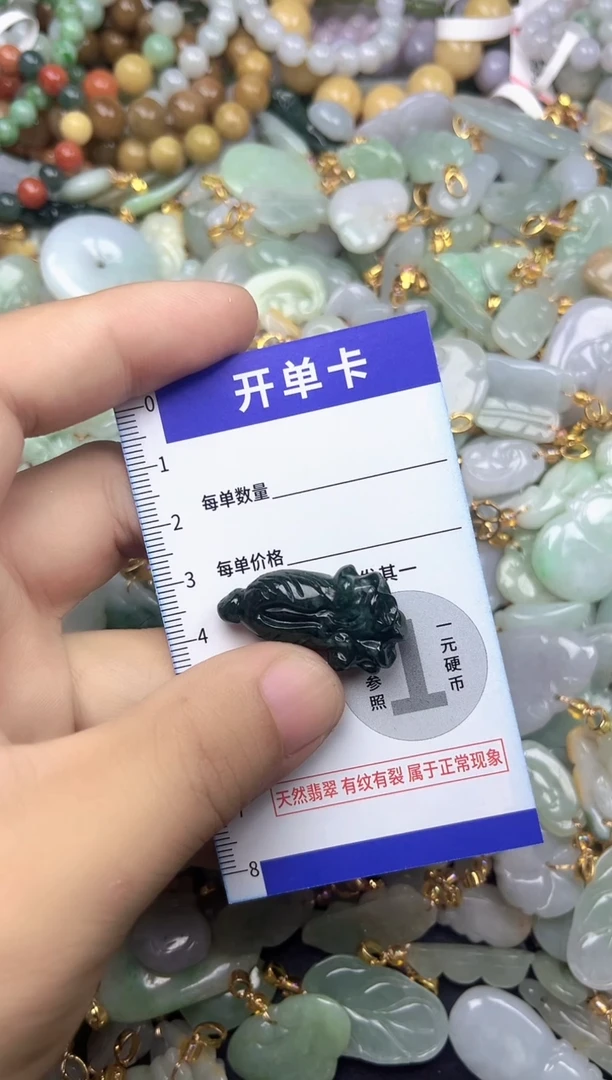 颈饰未镶嵌翡翠天然A货翡翠