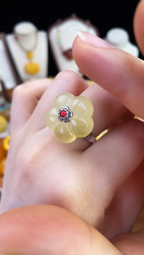 琥珀未镶嵌珠宝奇石柒月