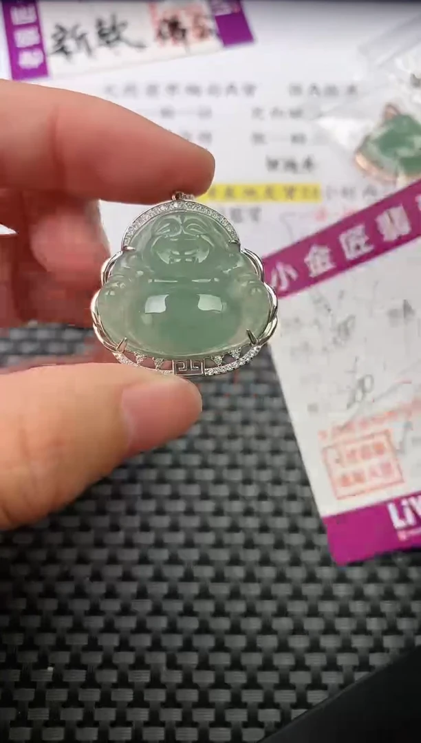 翡翠银S925镶嵌颈饰·