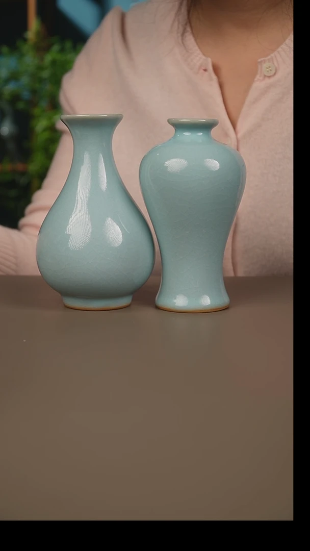 杯天青玉壶春梅瓶二选一